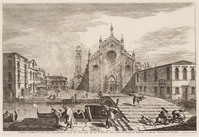 KG 00329
<br/>
Veduta: Sta. Maria Gloriosa dei Frari
<br/>
<em>Marieschi, Michele (1696-1743)</em>